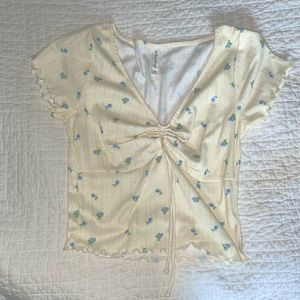 FOR LOVE AND LEMONS YELLOW TOP